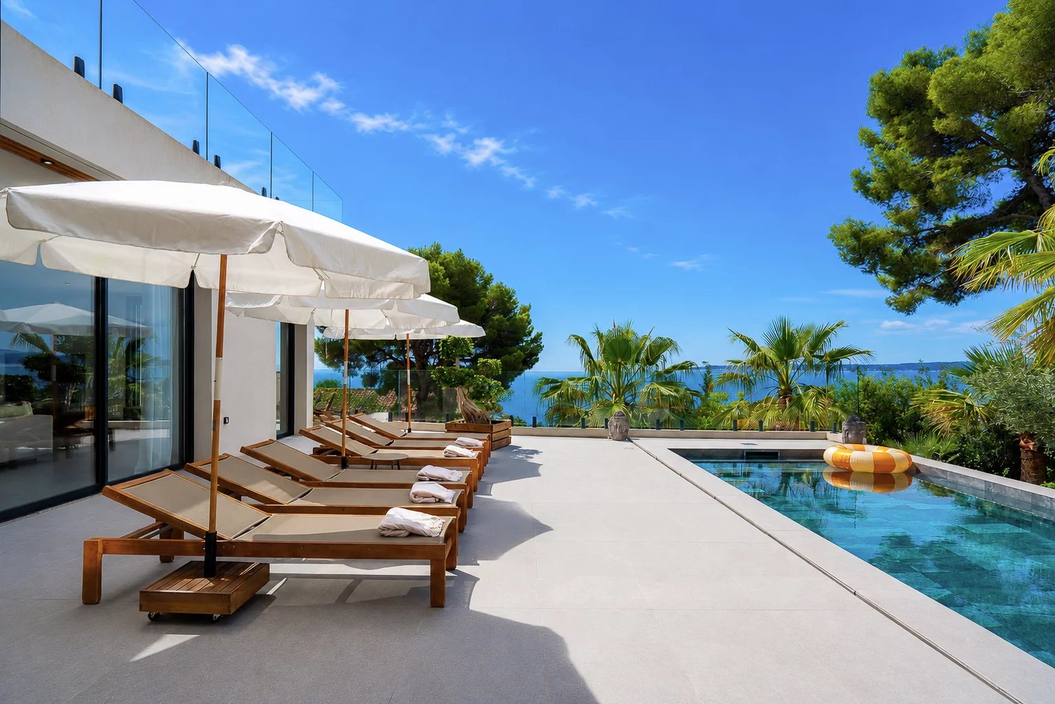 Modern house with sea view