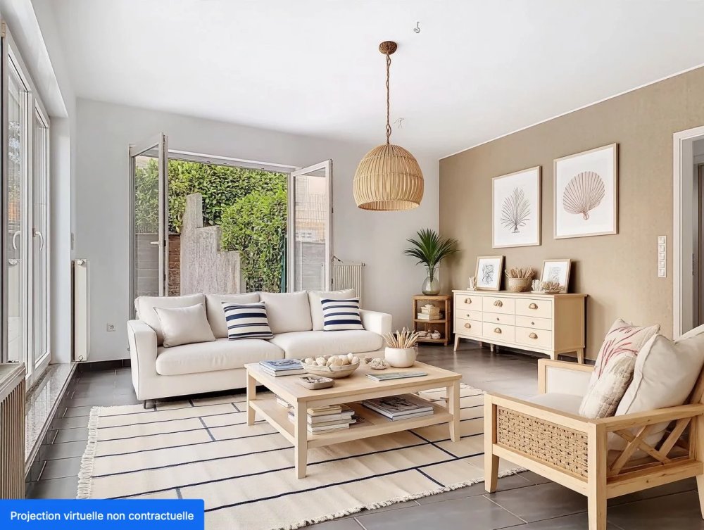 Apartment for sale in Grevenmacher with large private garden, terrace and 2 parking spaces