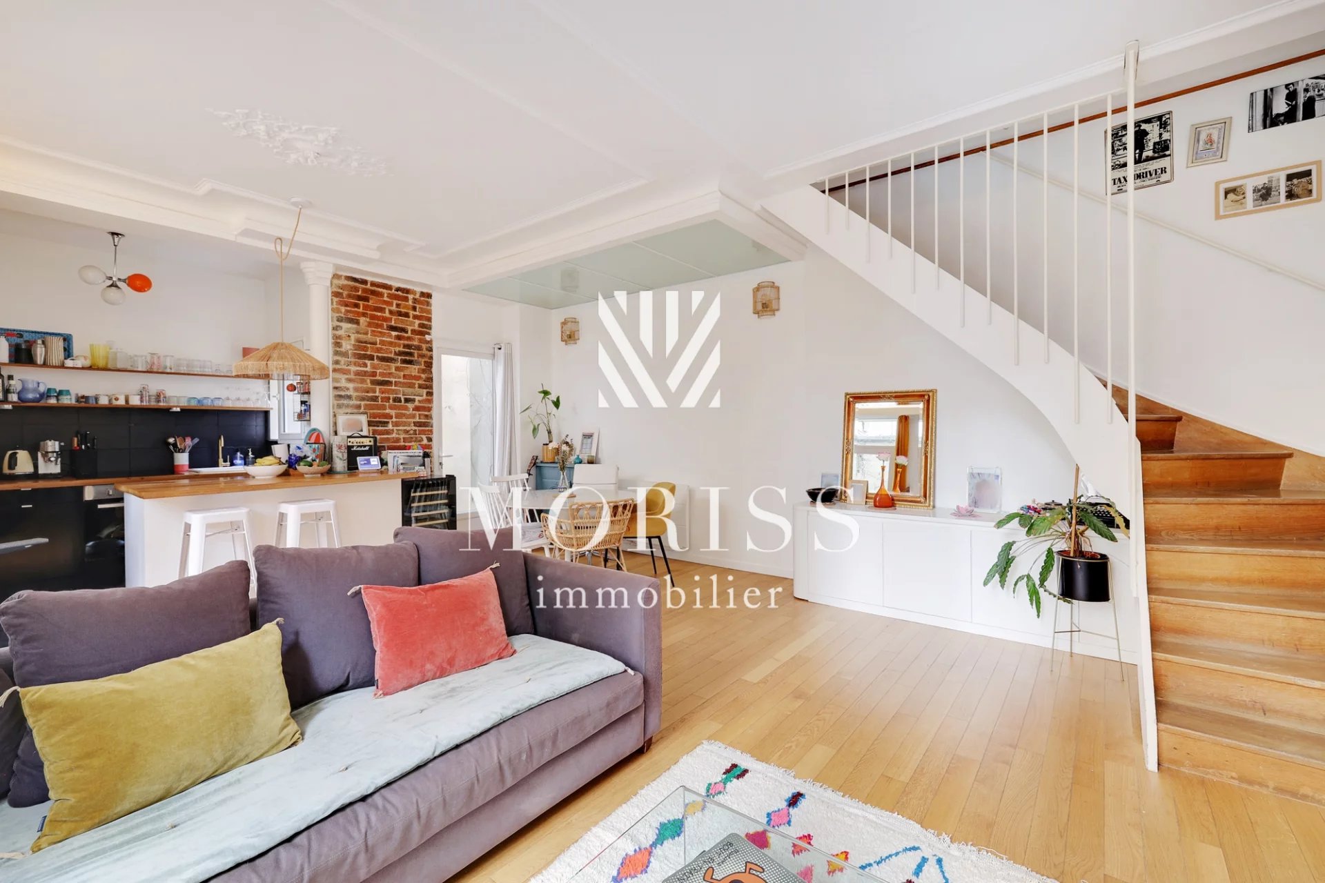 Duplex 3 pièces 69m2 extérieur Métro Pyrénées 19 - Image 1