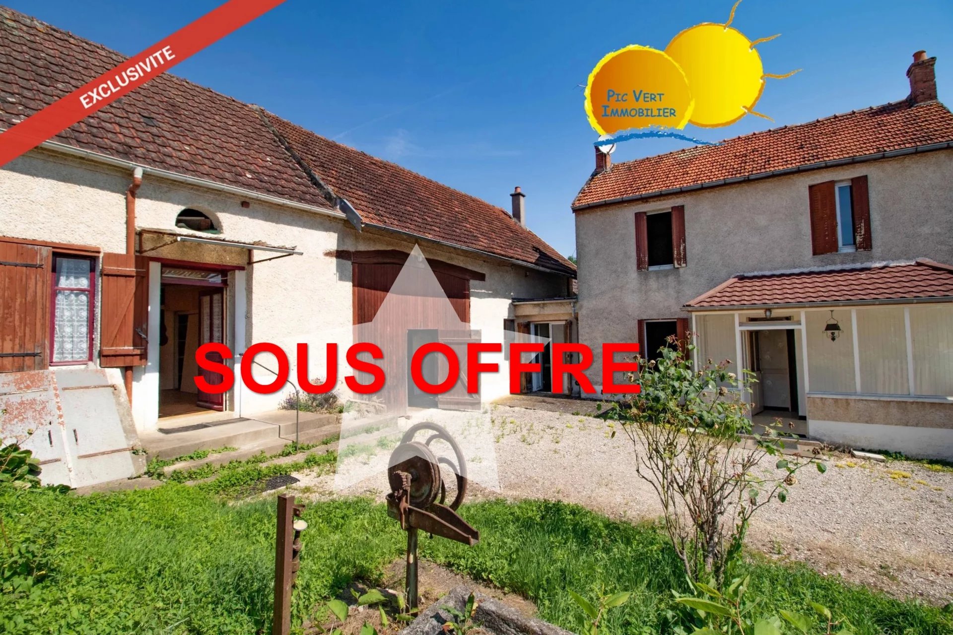 Maison, grange et maison annexe sur 3247m² de terrain