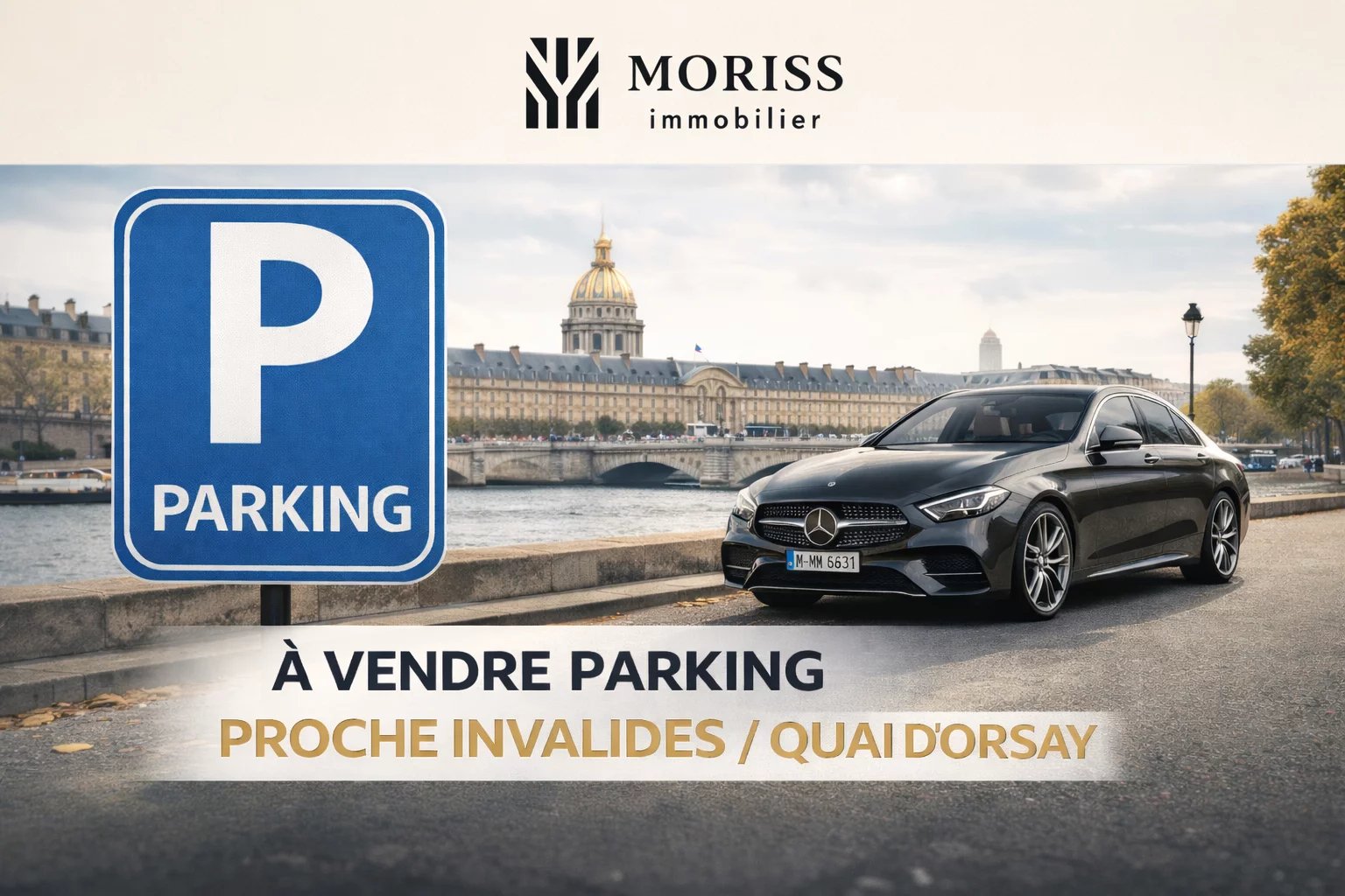 VENTE PARKING PARIS 7ÈME QPARK QUAI D'ORSAY - Image 1