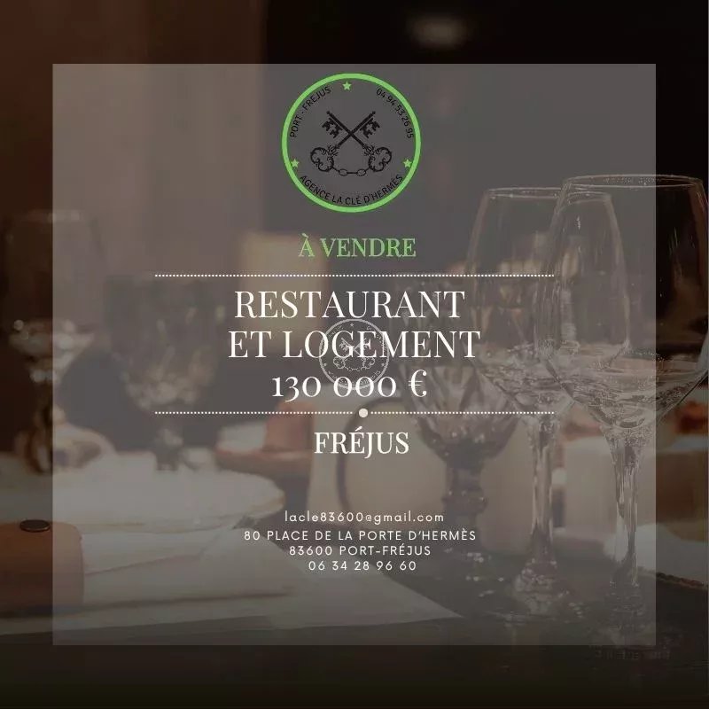 À Vendre - Fonds de Commerce - Restaurant avec Logement à Fréjus