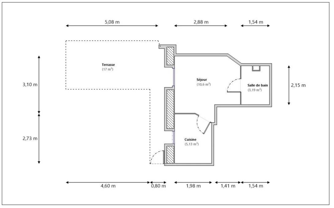 Charmant studio à vendre à Nice - Bas Gairaut