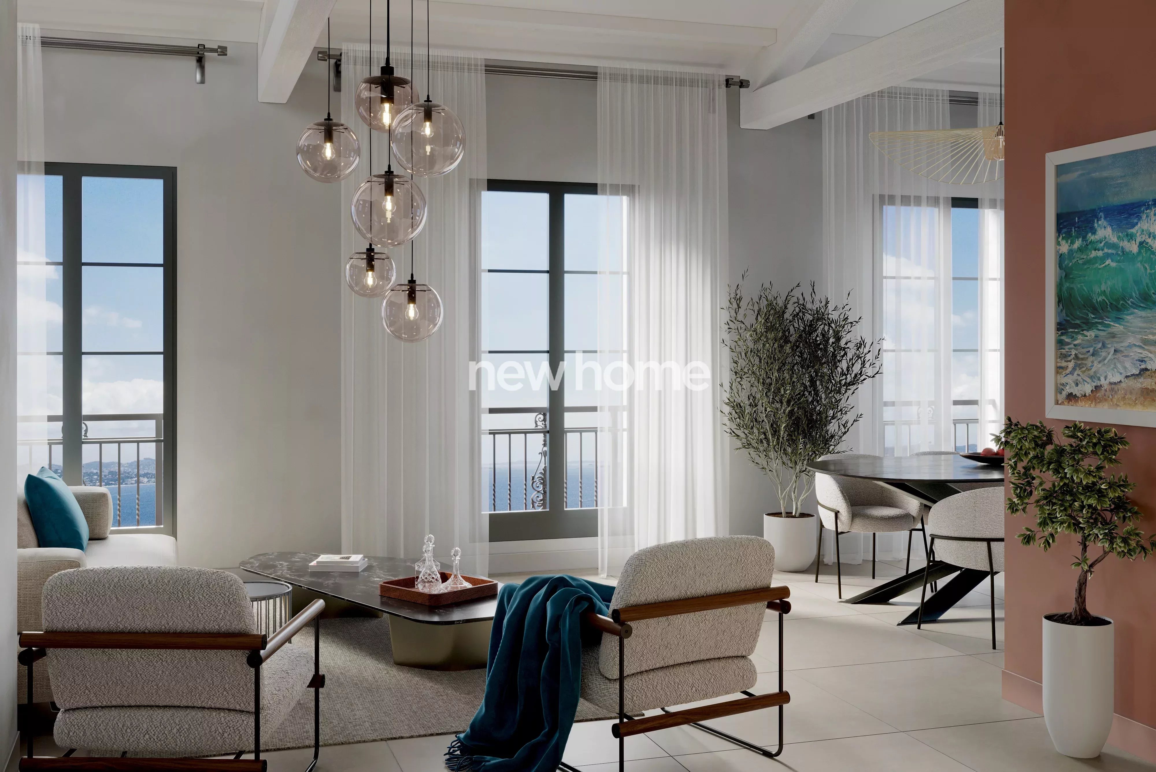 Magnifique appartement recent vue panoramique sur la mer - Photo 2
