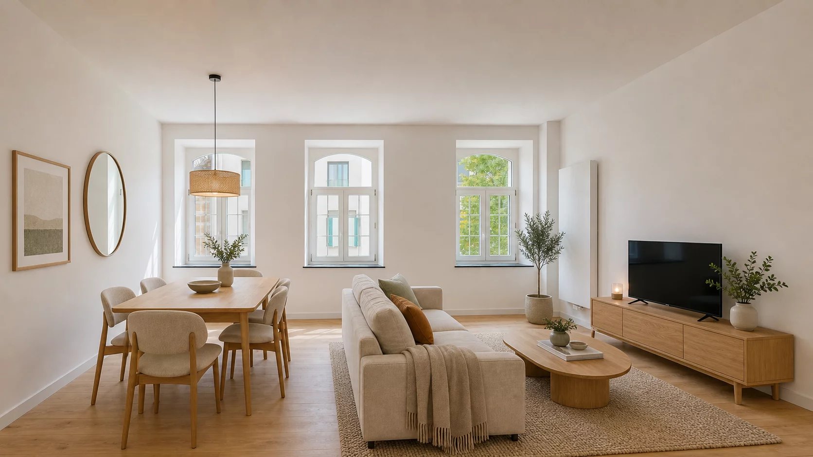 Belle Époque rénovée 2026 : 64 m² au coeur d'Esch, parquet chêne et fenêtres cintrées — photo 9