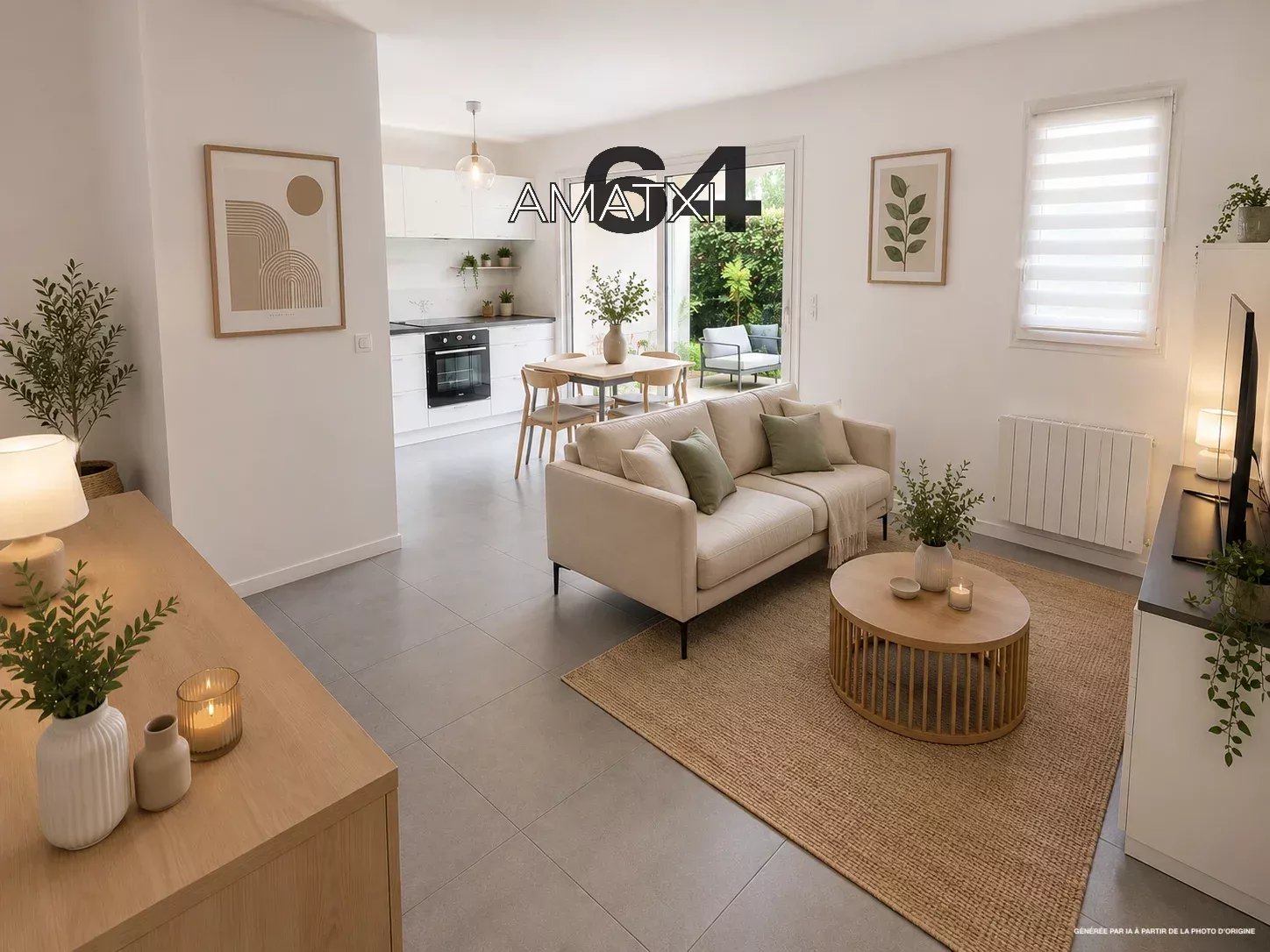 T2 EN REZ-DE-CHAUSSÉE AVEC TERRASSE ET JARDIN ET PISCINE À BIARRITZ