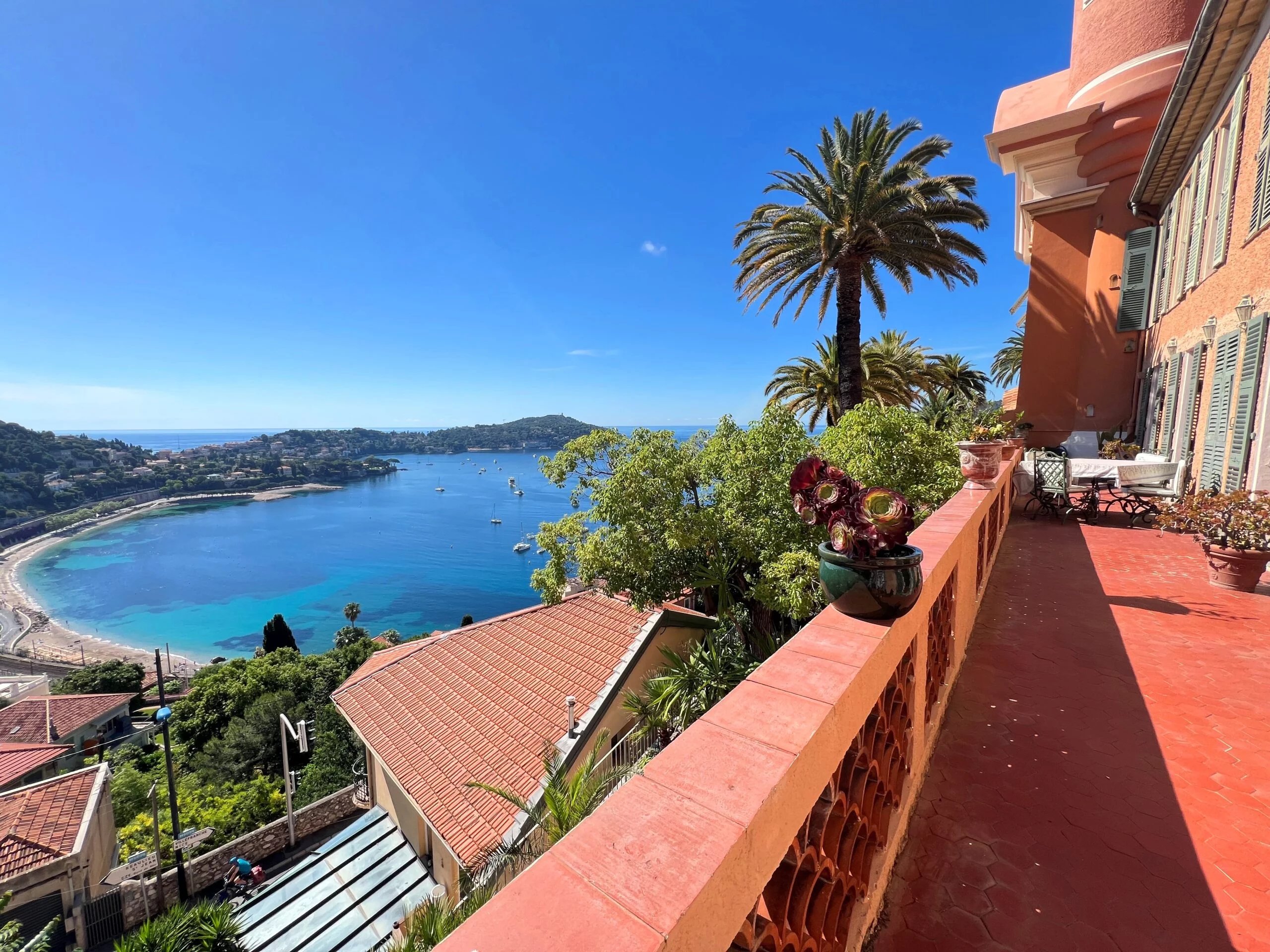 Unique Villefranche-sur-Mer apartment, view of Baie des Anges