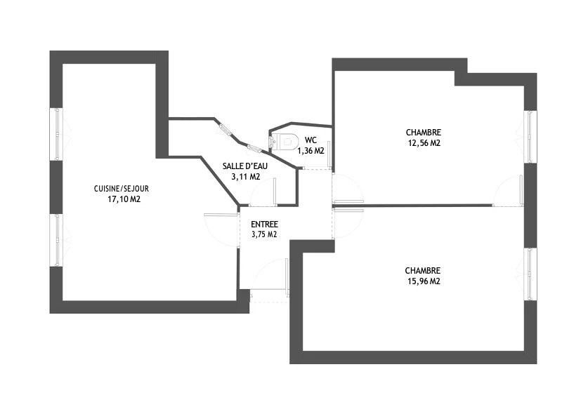 📍 3 PIÈCES – JULES JOFFRIN / RUE ORDENER – PARIS 18e - Image Array