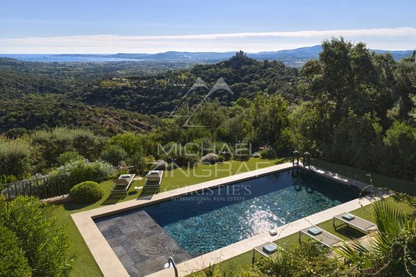 Contemporary villa with sea view and Château de Grimaud — photo 4