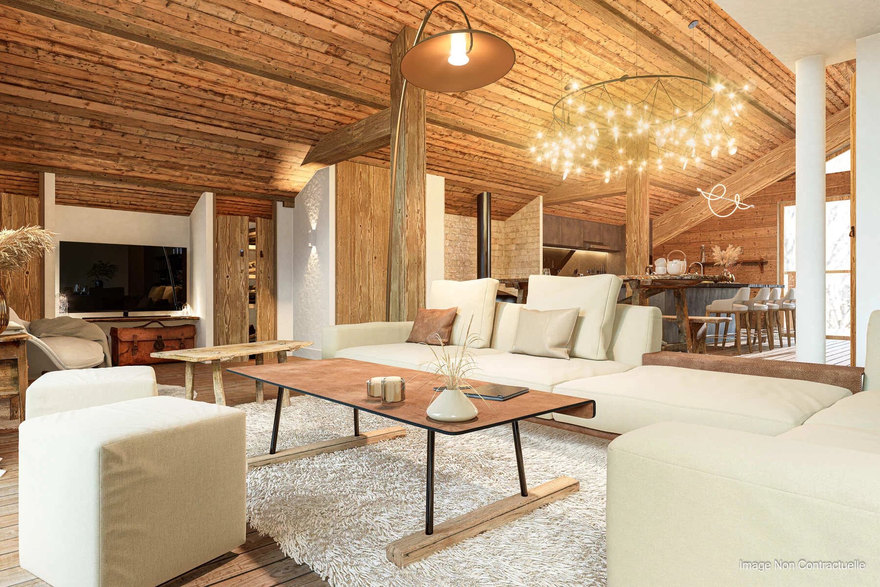 Un appartement duplex de 3 chambres dans le centre de Chatel