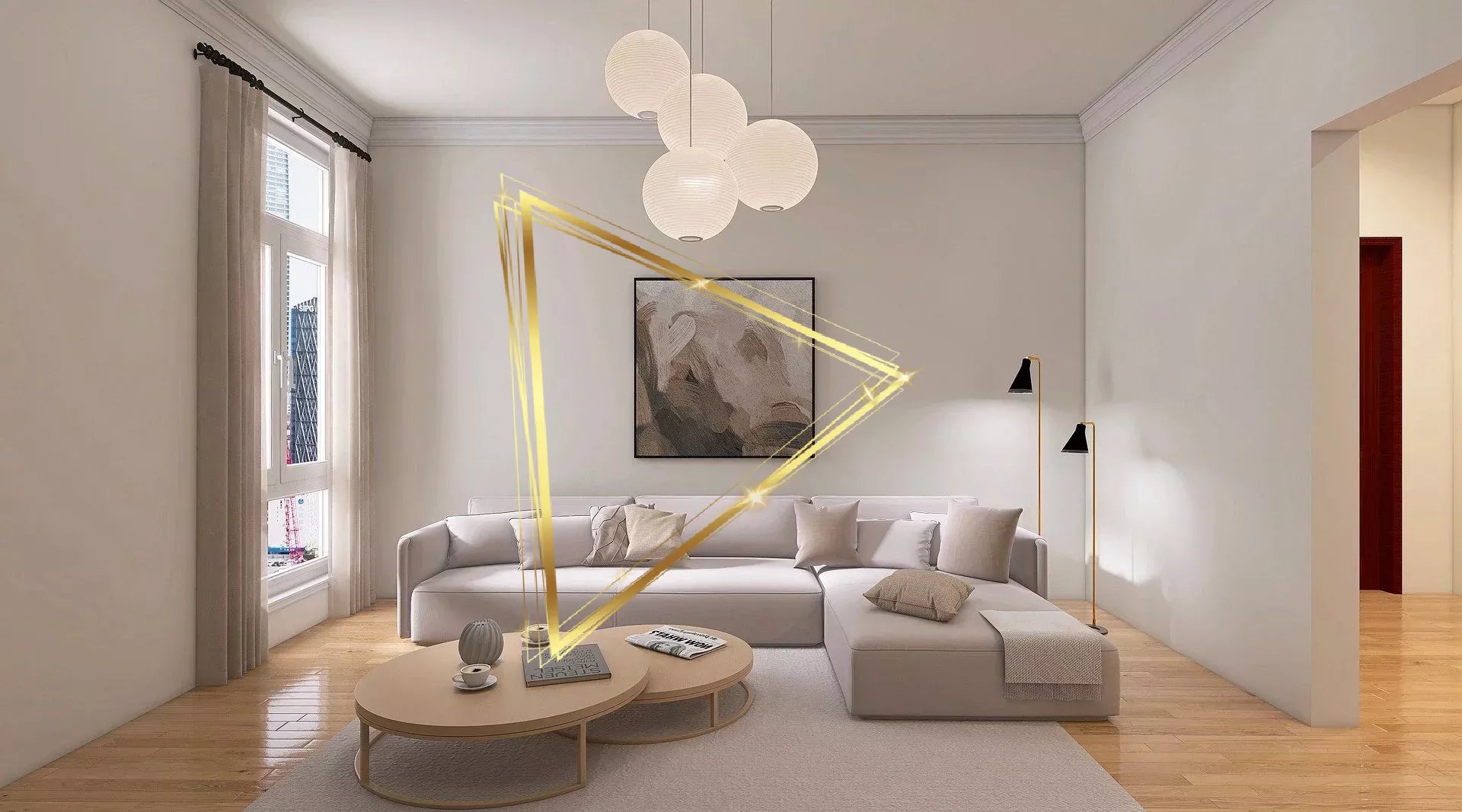 Studio au dernier étage avec balcon de 8,88 m² – La Courneuve Quatre-Routes.