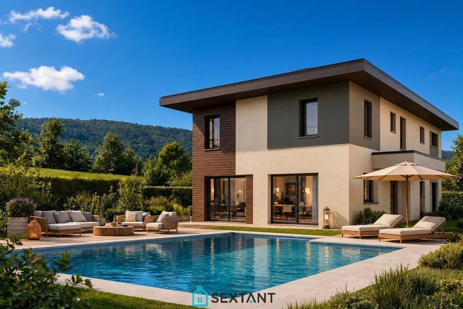- Saint-Genis-Pouilly - secteur Pregnin - Villa contemporaine 155 m² à proximité immédiate de Genève 799.000 €