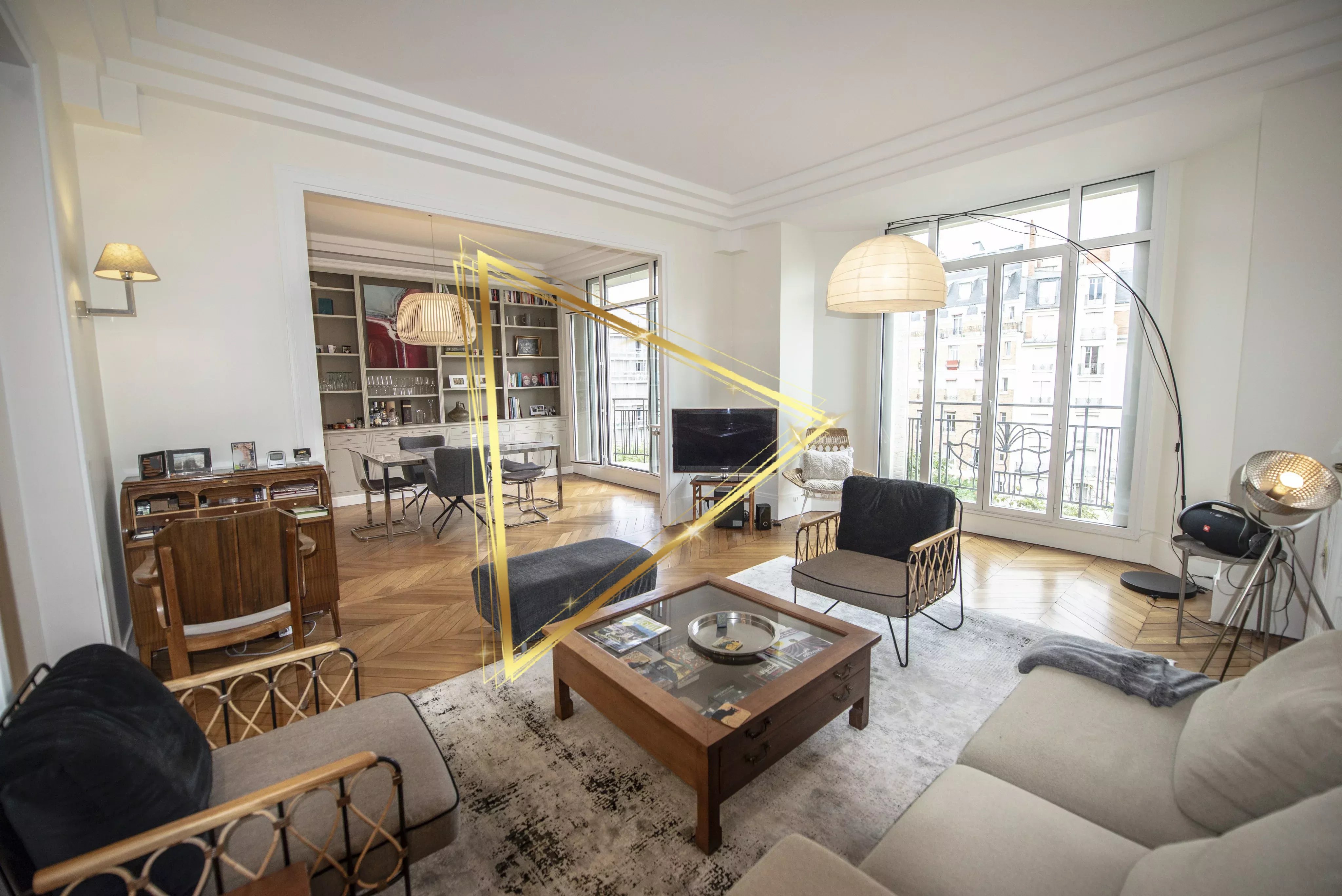 Appartement lumineux de 2 chambres à Auteuil, étage élevé !
