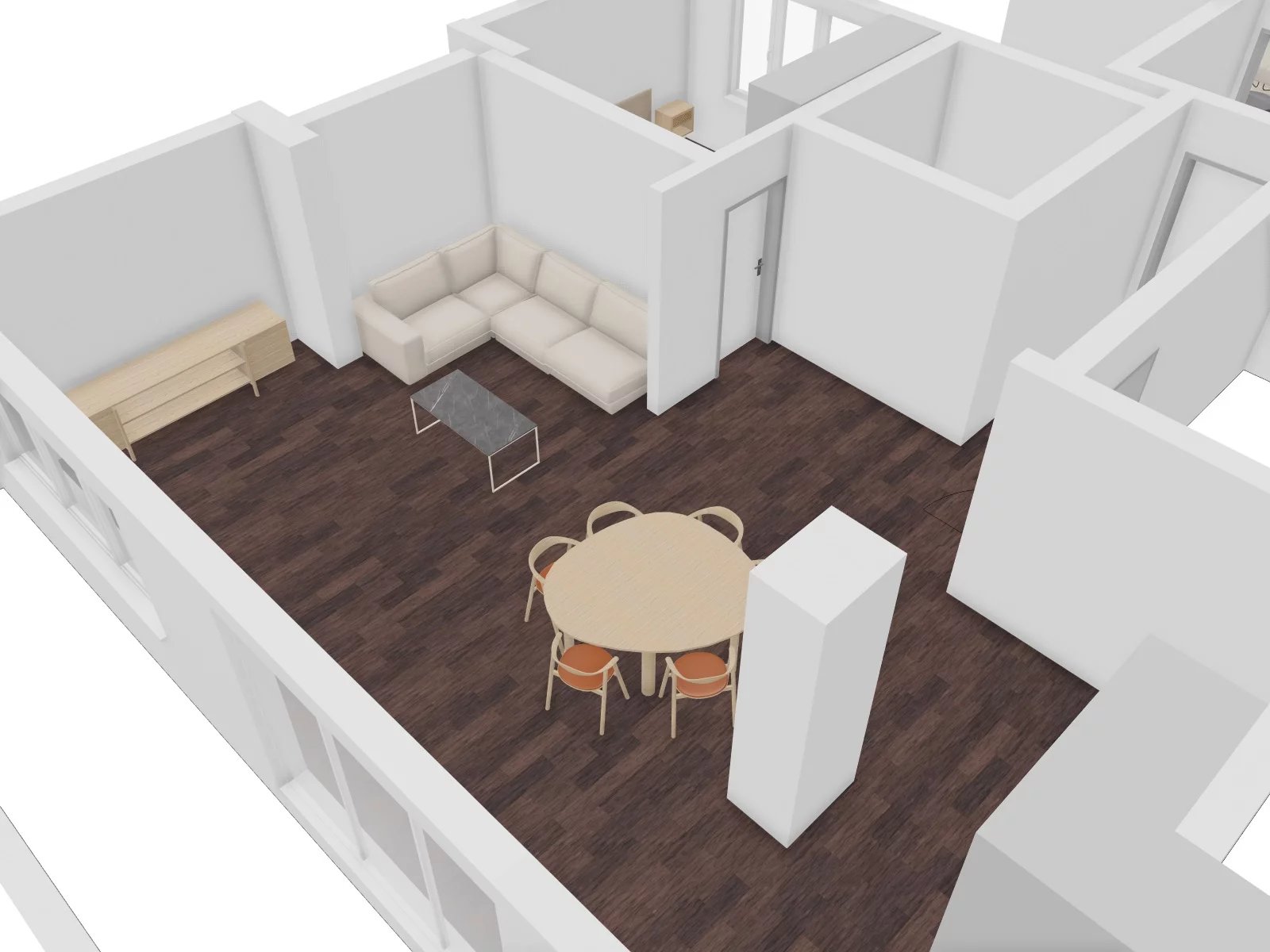 Penthouse 2 chambres Luxembourg-Centre Ville