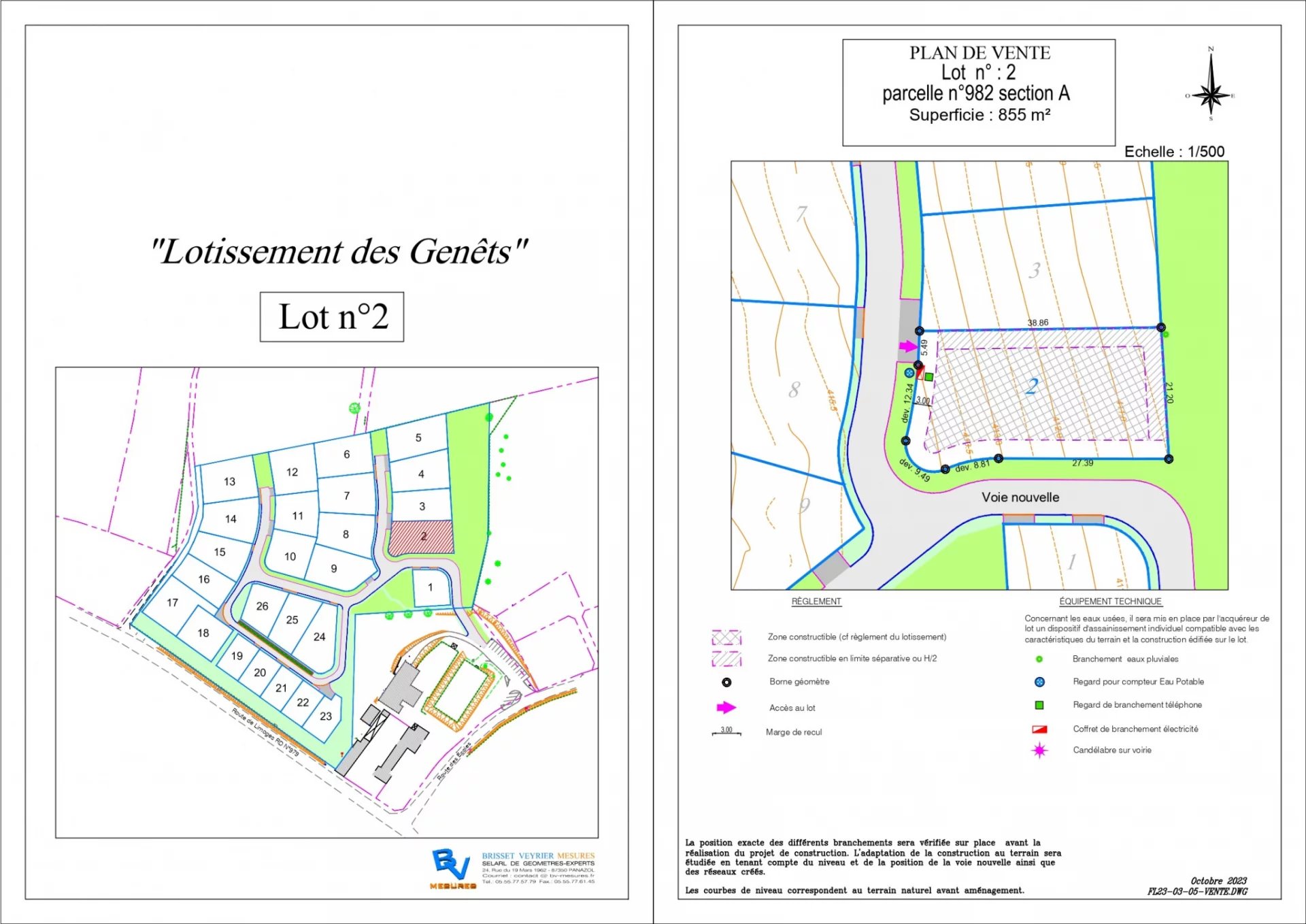 Vente Terrain La Geneytouse