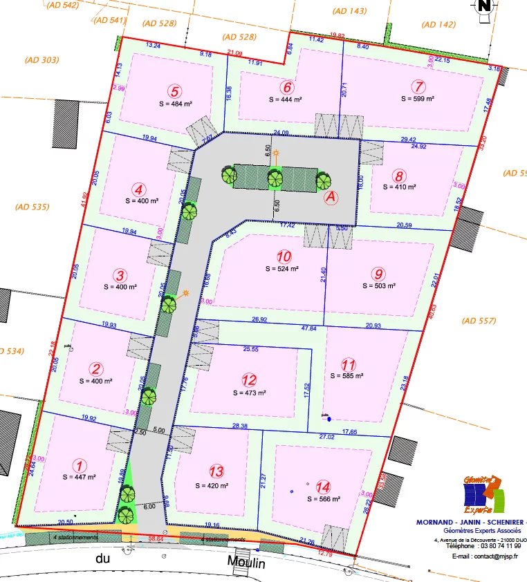 Vente Terrain constructible Arc-sur-Tille