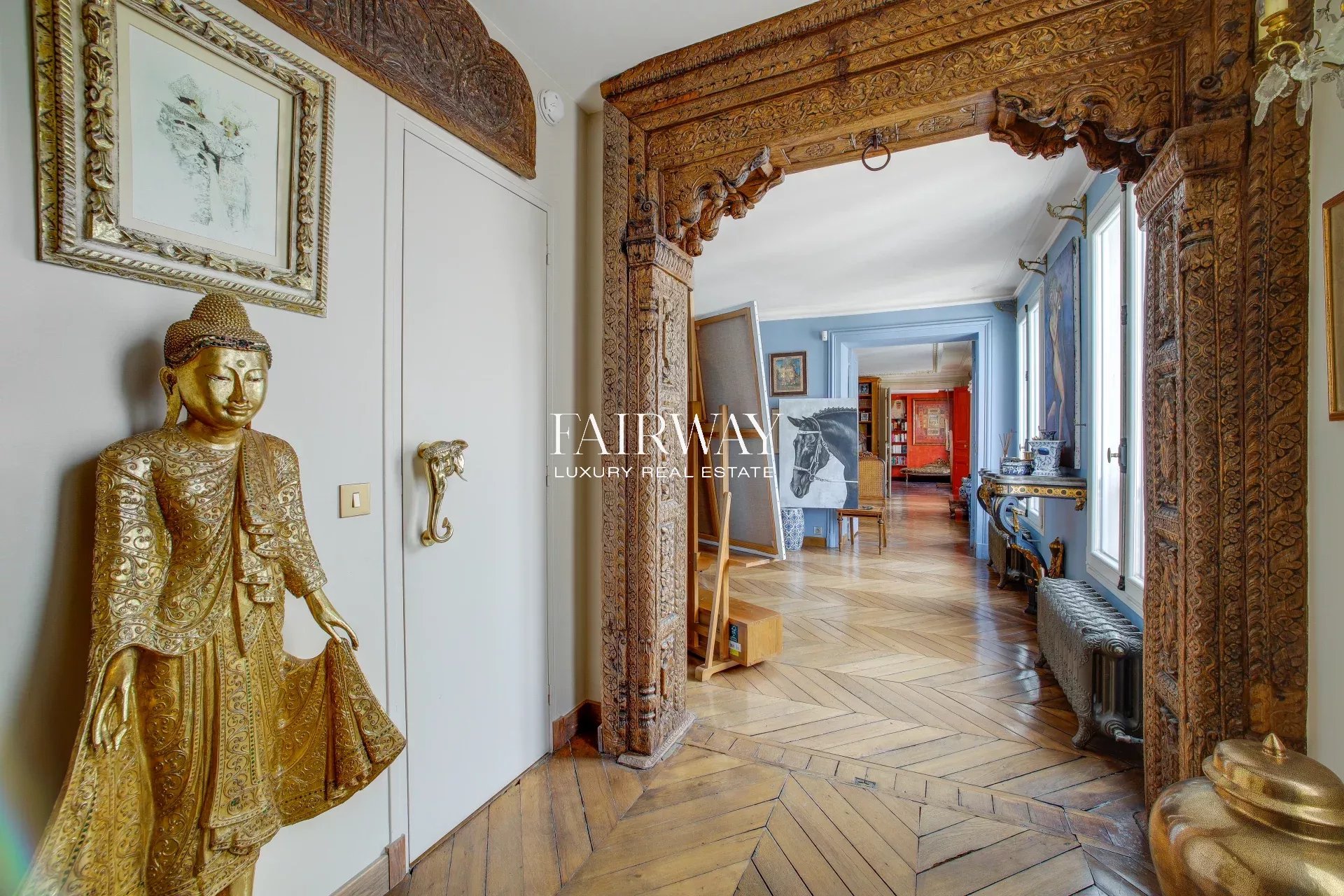 Appartement haussmannien de prestige de 124 m² avec 2 chambres de service en option – Paris 8e Montaigne