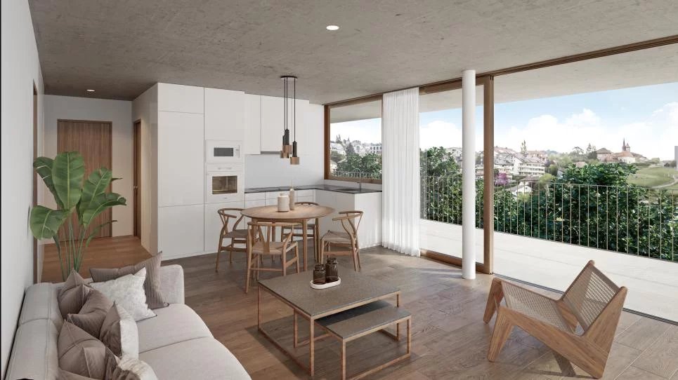 5.5 pièces neuf à quelques pas du lac