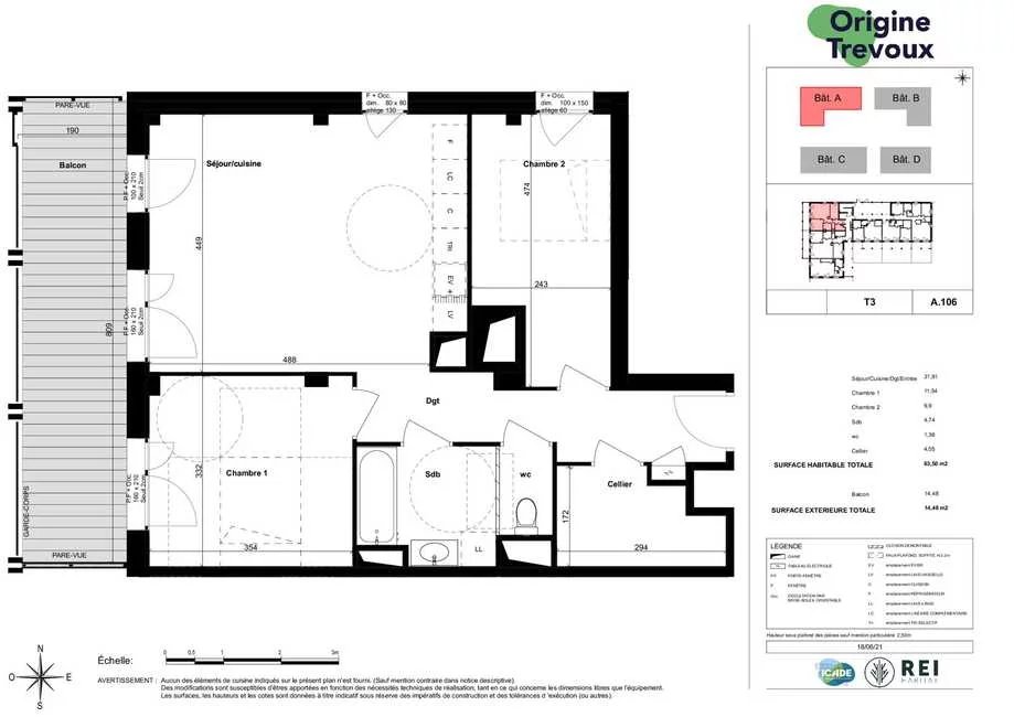 Appartement neuf T3 - À partir de 267 000 € TTC
