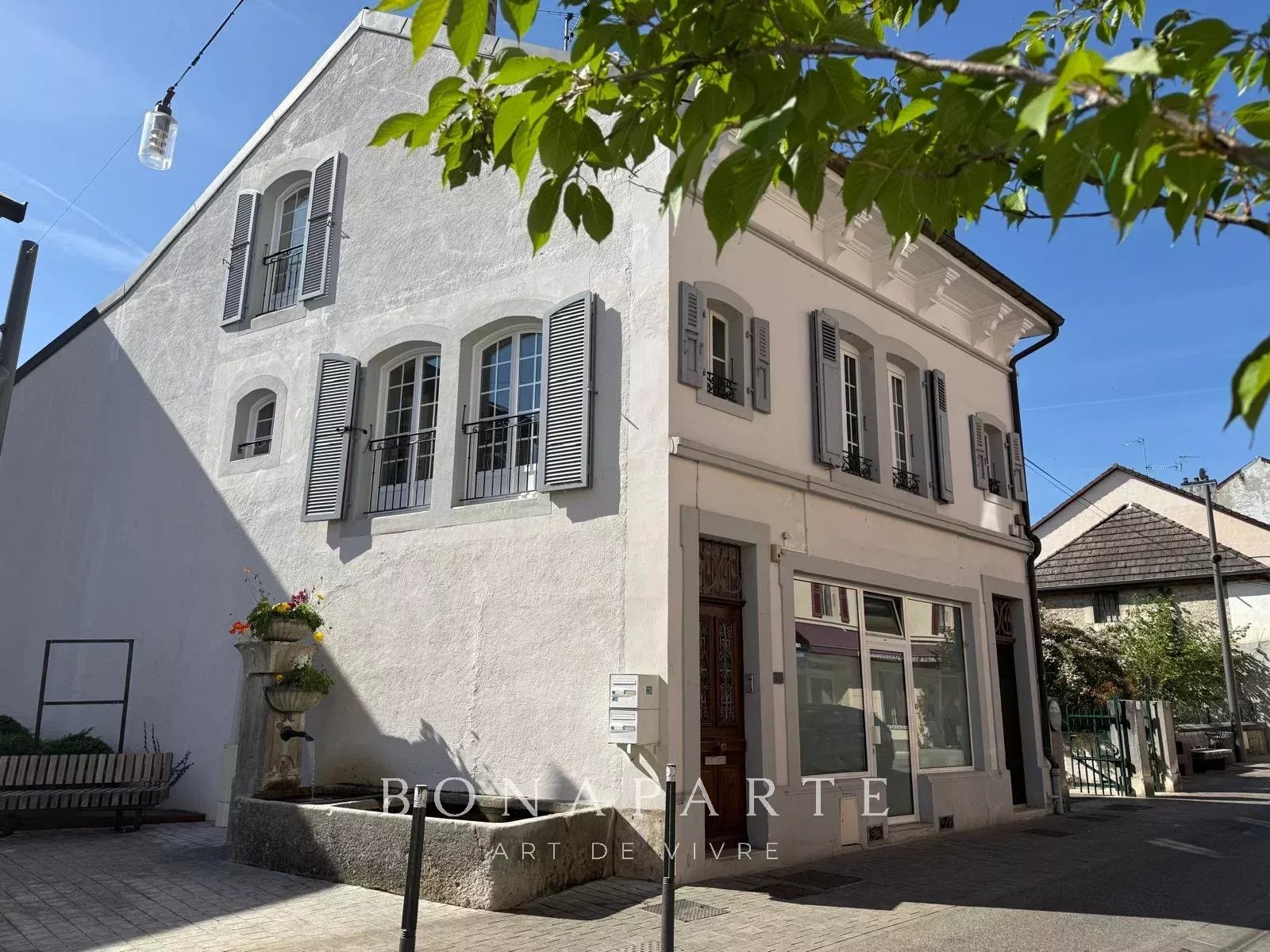 DIVONNE-LES-BAINS – MAISON DE VILLE AVEC JARDIN ET LOCAL COMMERCIAL – 217 M²
