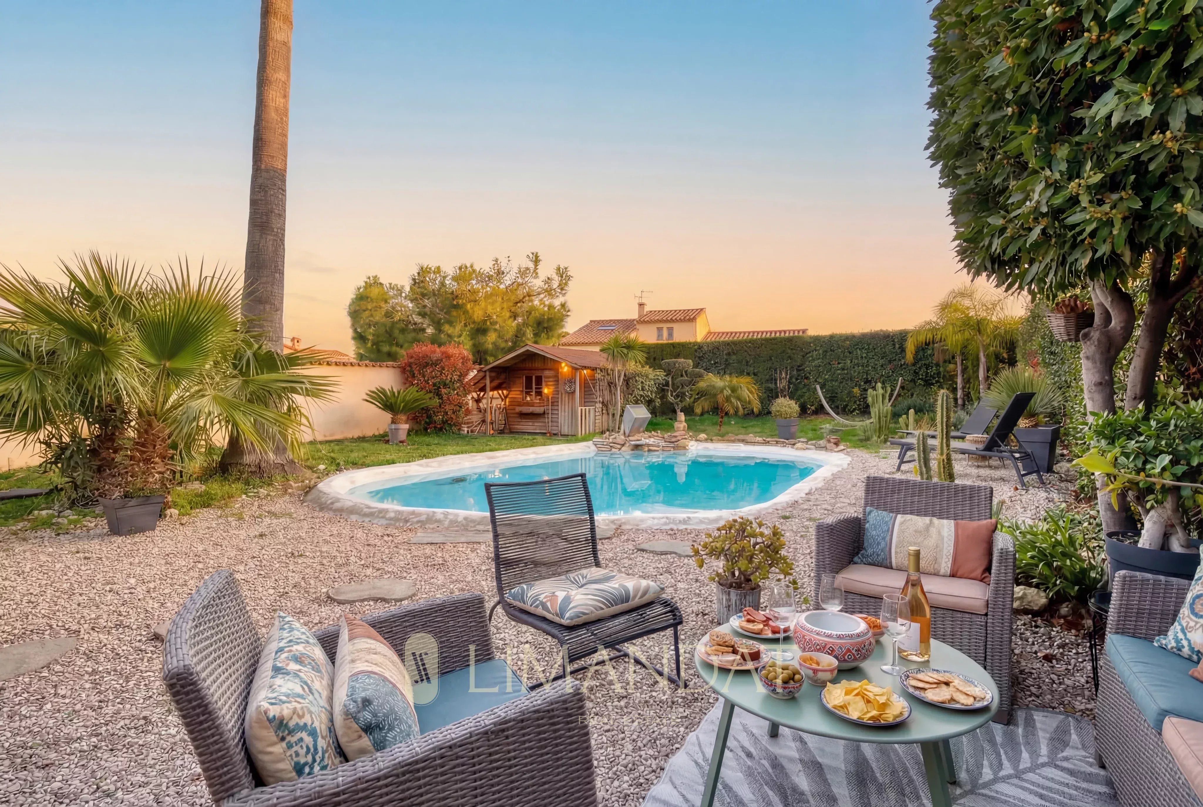 Nice Crémat – Renovated single-story villa with a pool in the hills of Nice