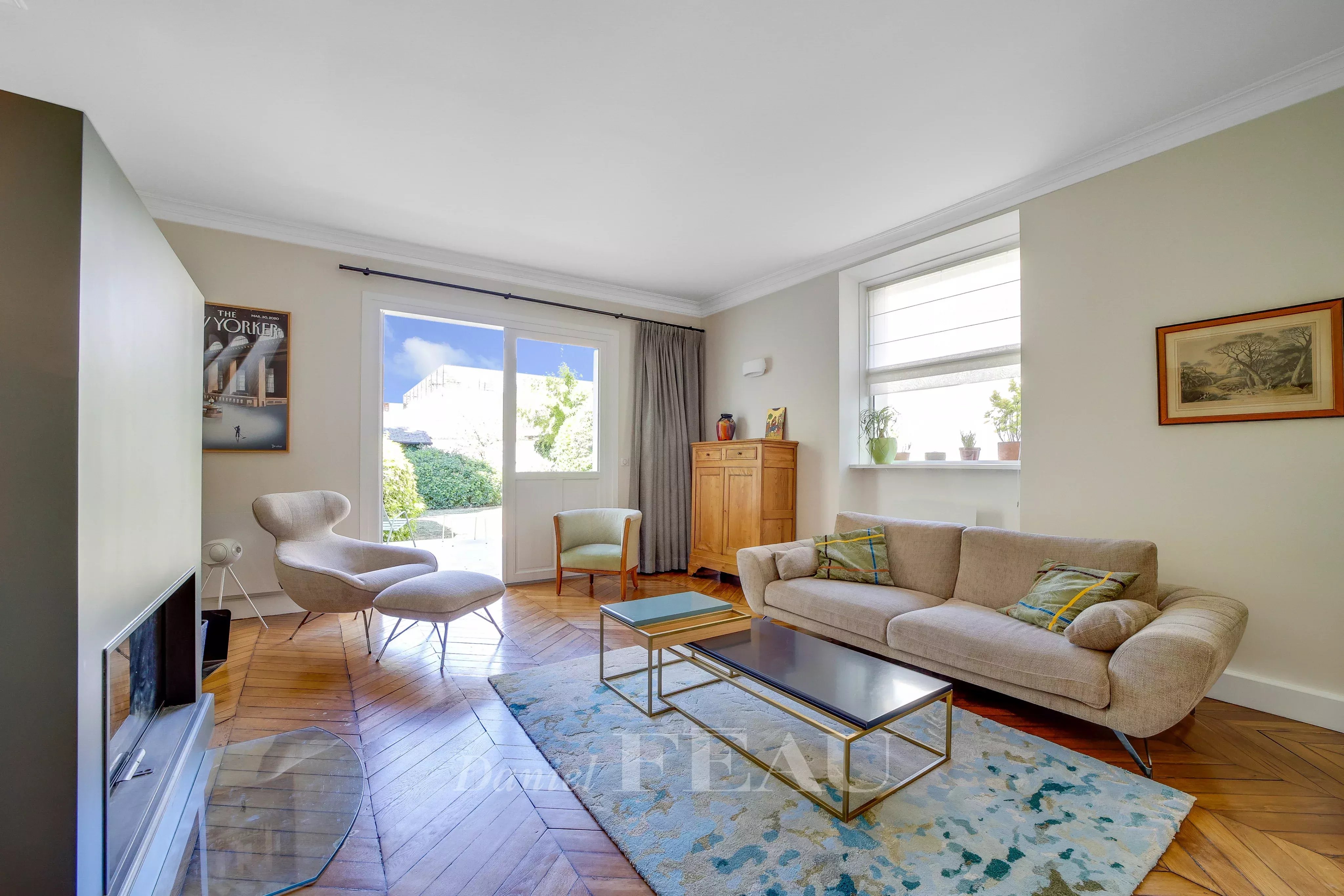 séjour avec cheminée