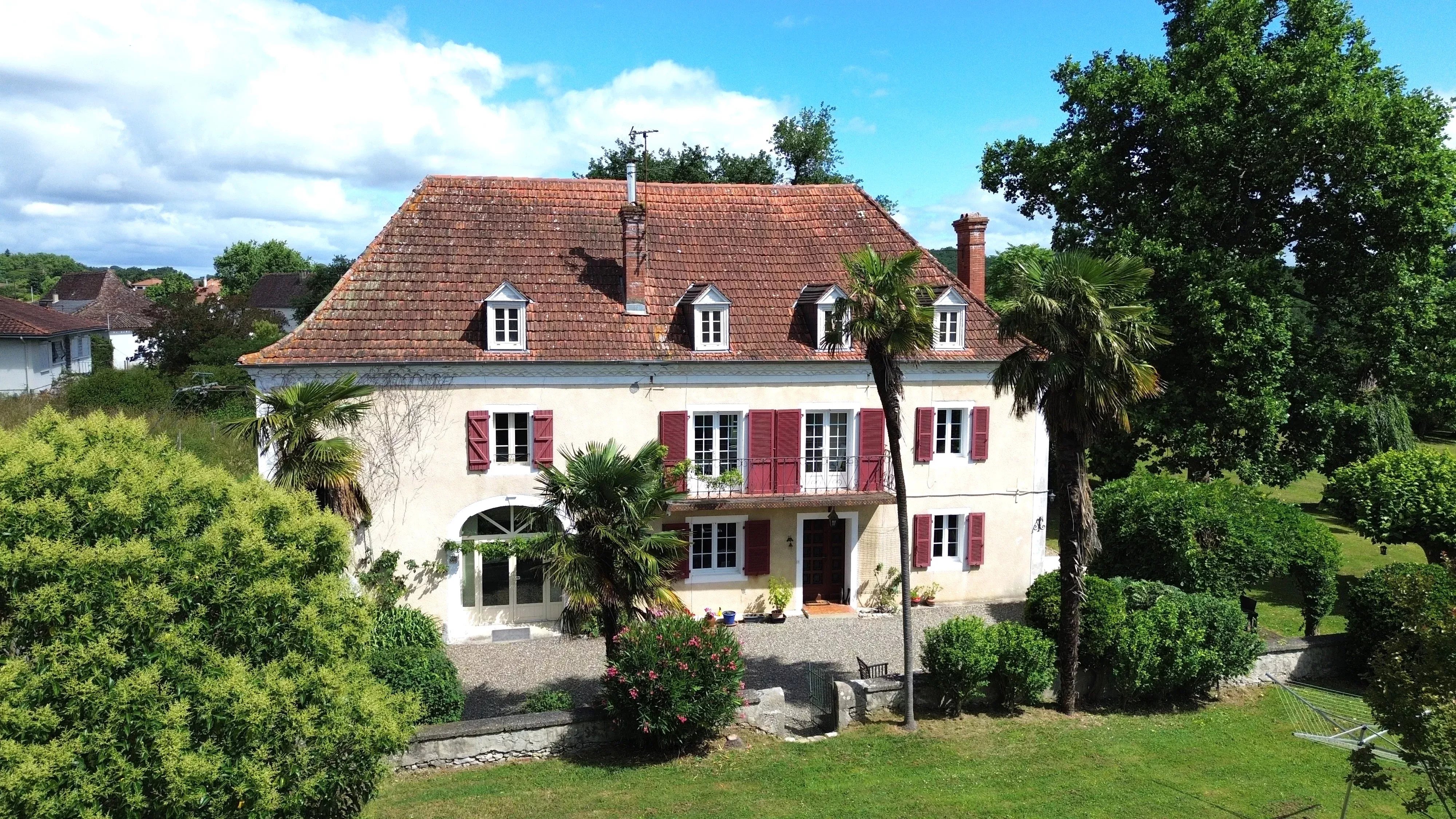 Country house in a lush setting