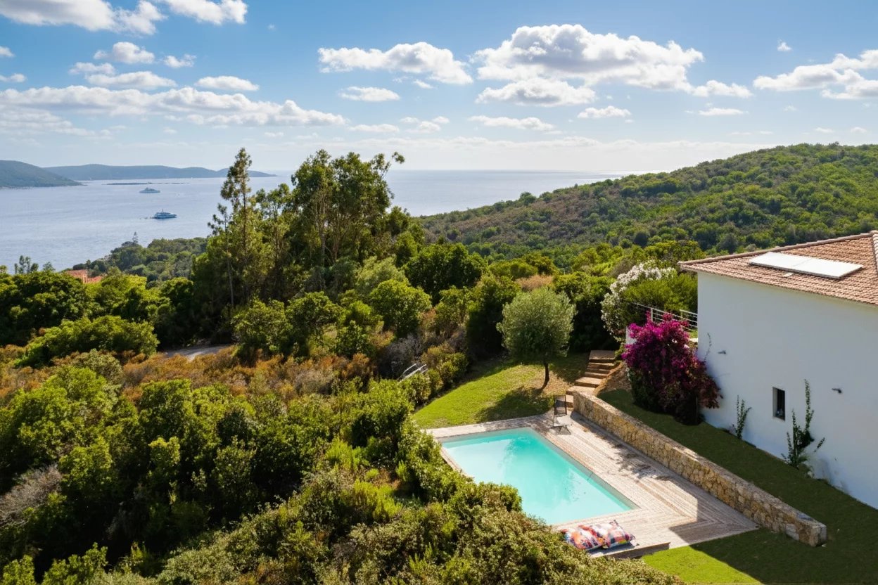 Villa NEVA- 4 chambres, piscine, vue mer