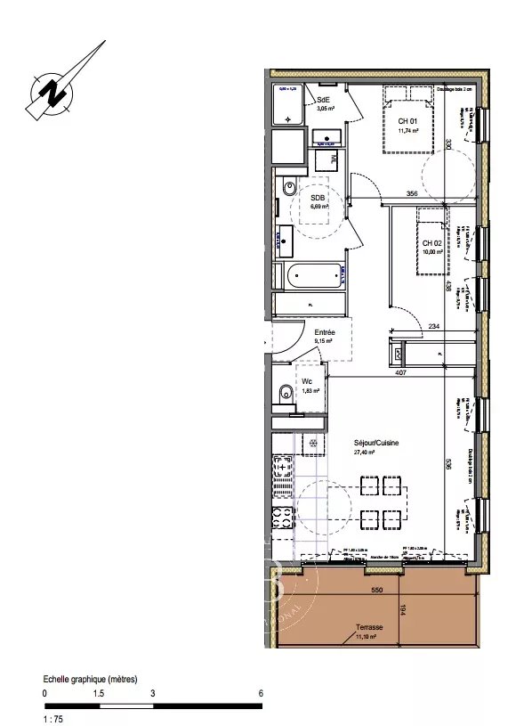 Photo of T3 | 69 sq m| 1st Floor with balcony, Parking, and Cellar