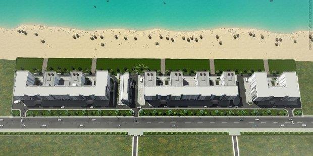 Nouvelle zone Gammarth Résidence S+1 luxe neuf tout equipe avec plage aménagée privée à 20m
