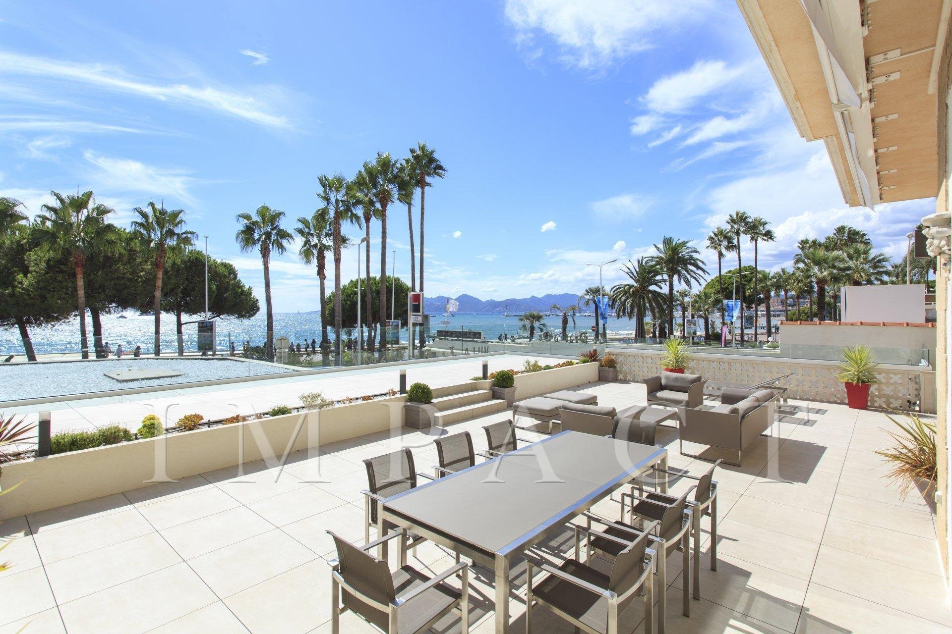 Magnifique appartement terrasse Croisette Cannes à louer 
