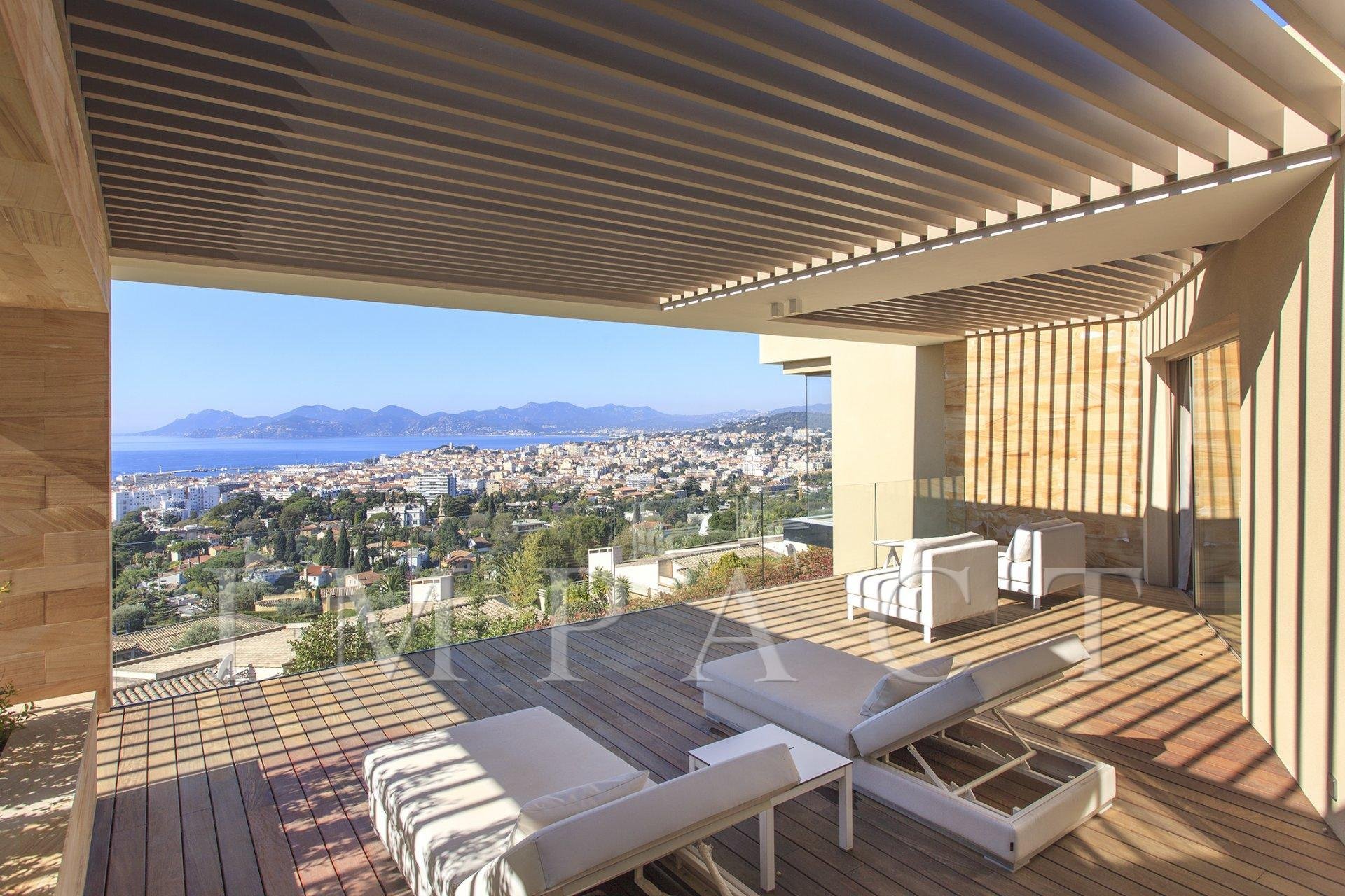 Beautiful conptemporary villa to rent in Cannes, "Basse Californie" district