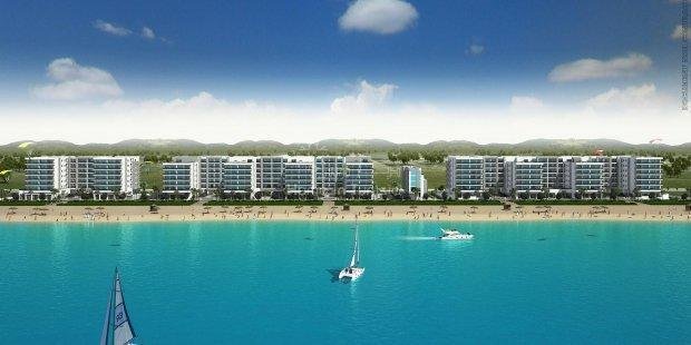 Zone extension Gammarth grand S+3 vue panoramique sur la mer residence grand luxe directe a la plage