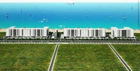 Zone extension Gammarth grand S+3 vue panoramique sur la mer residence grand luxe directe a la plage