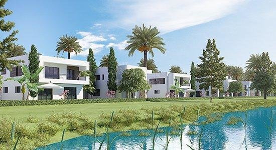 Villa golf isolée neuve de 375 m2 avec 4 chambres terrasse jardin piscine