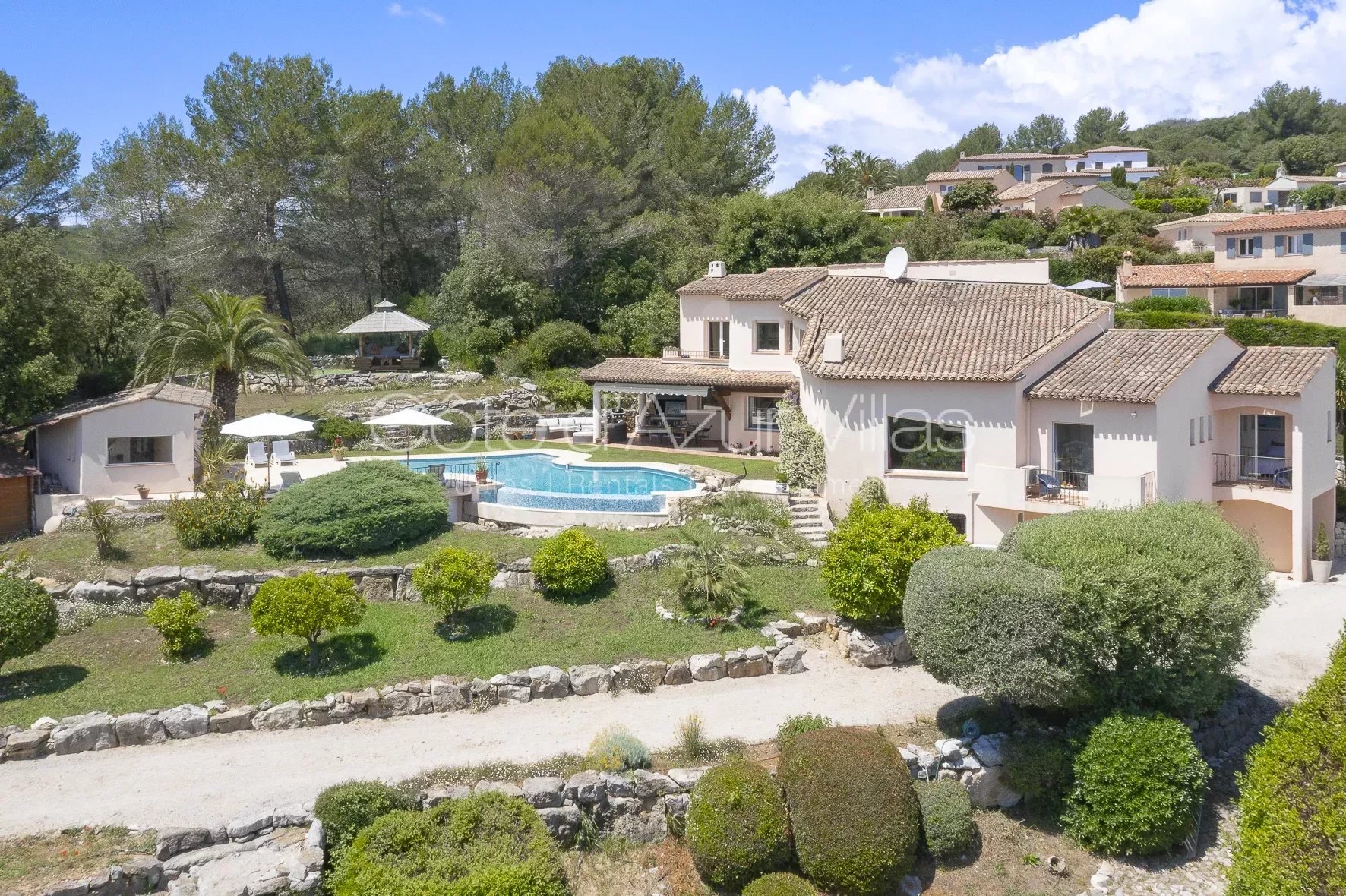 SOLE AGENT VALBONNE - 6 BEDROOM VILLA WITH PANORAMIC SEAVIEW