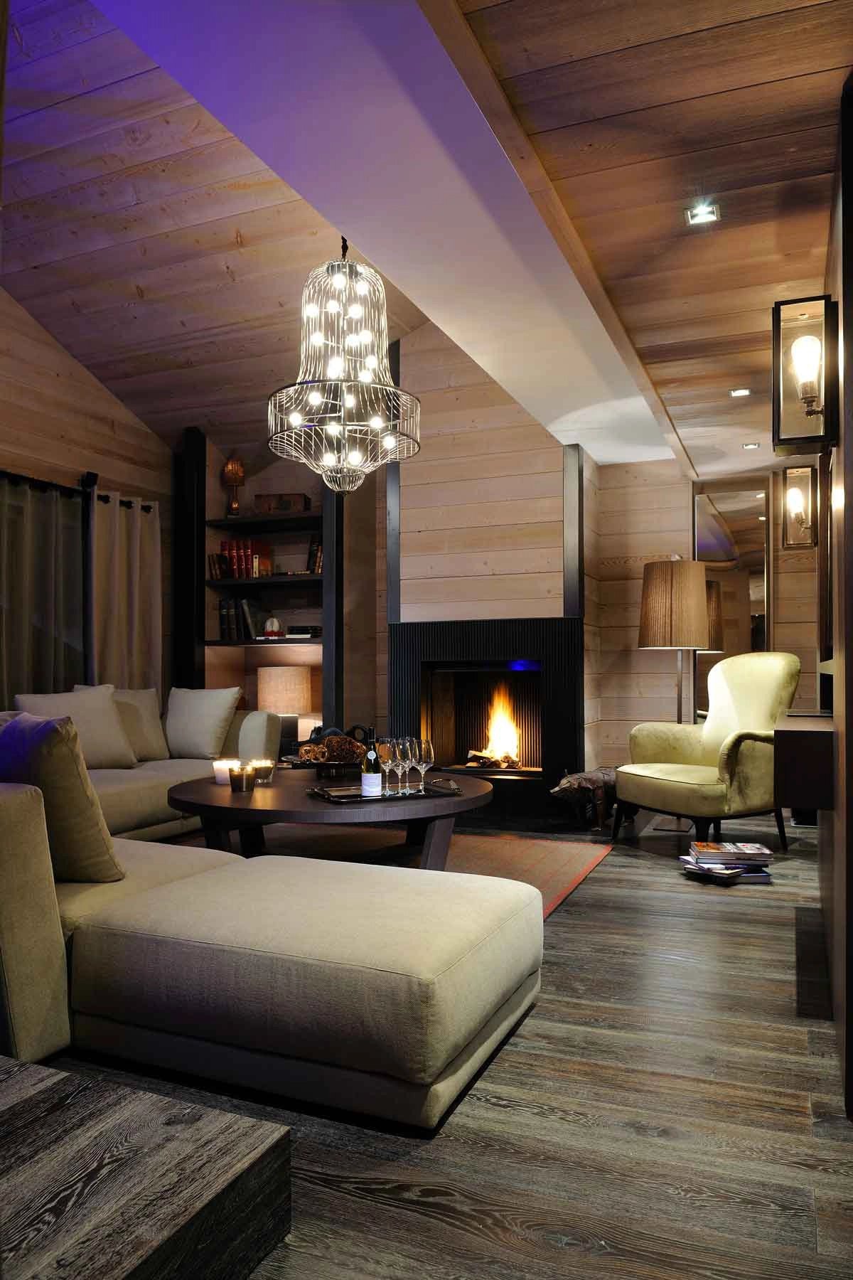 Living-room Fireplace Chandelier
