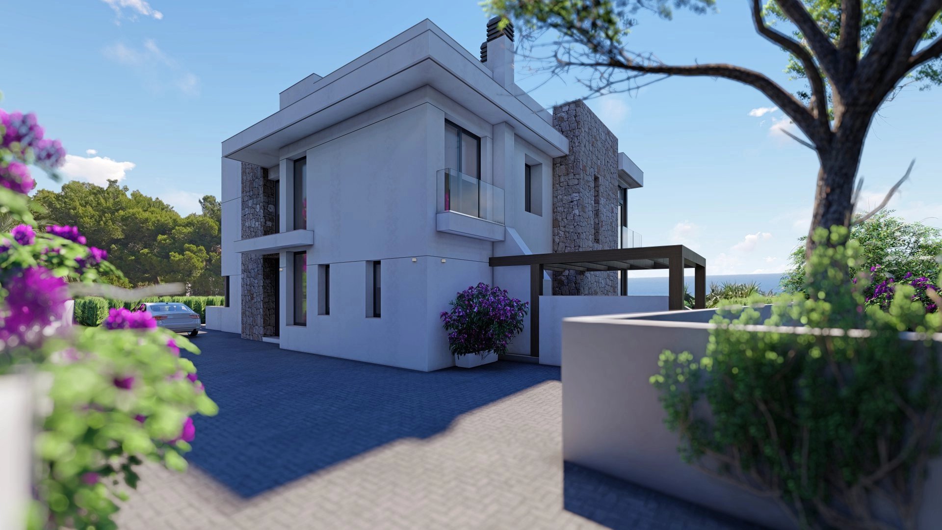 Une nouvelle maison de luxe à Calpe proche de la mer et des commodités