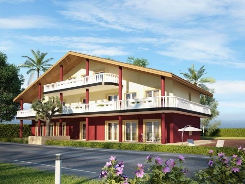 Nybyggd anläggning med lägenheter i olika storlekar. Strålande utsikt över havet och Sicilien.Priser från 65 000 €.r
