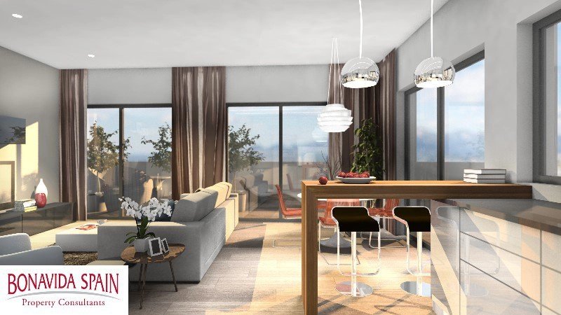 Nyproduktion i centrum, klart 2019. Moderna eleganta lägenheter, 1-3 sovrum+ garage & förråd.  Pool, finsk bastu m.m.