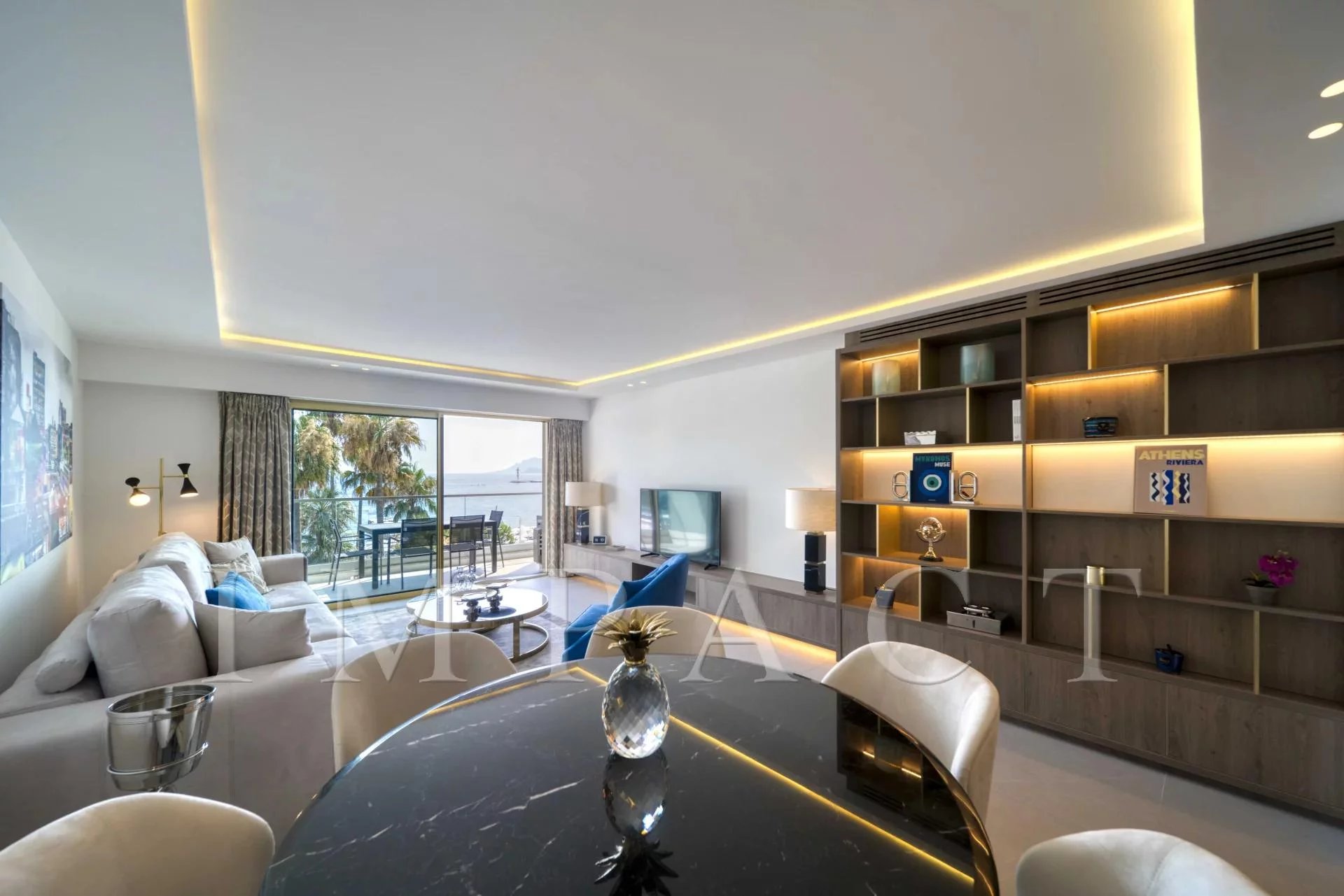 Appartement neuf en location vue mer,  Cannes Croisette