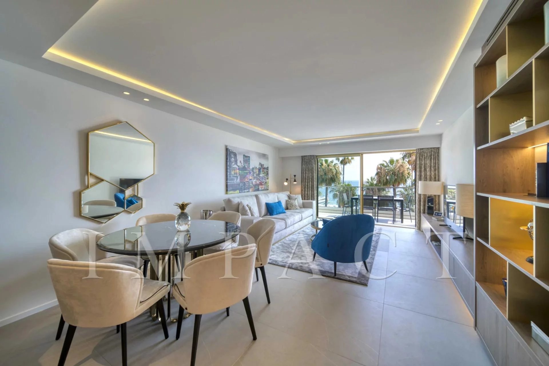 Superb modern apartment with terrace for rent croisette 