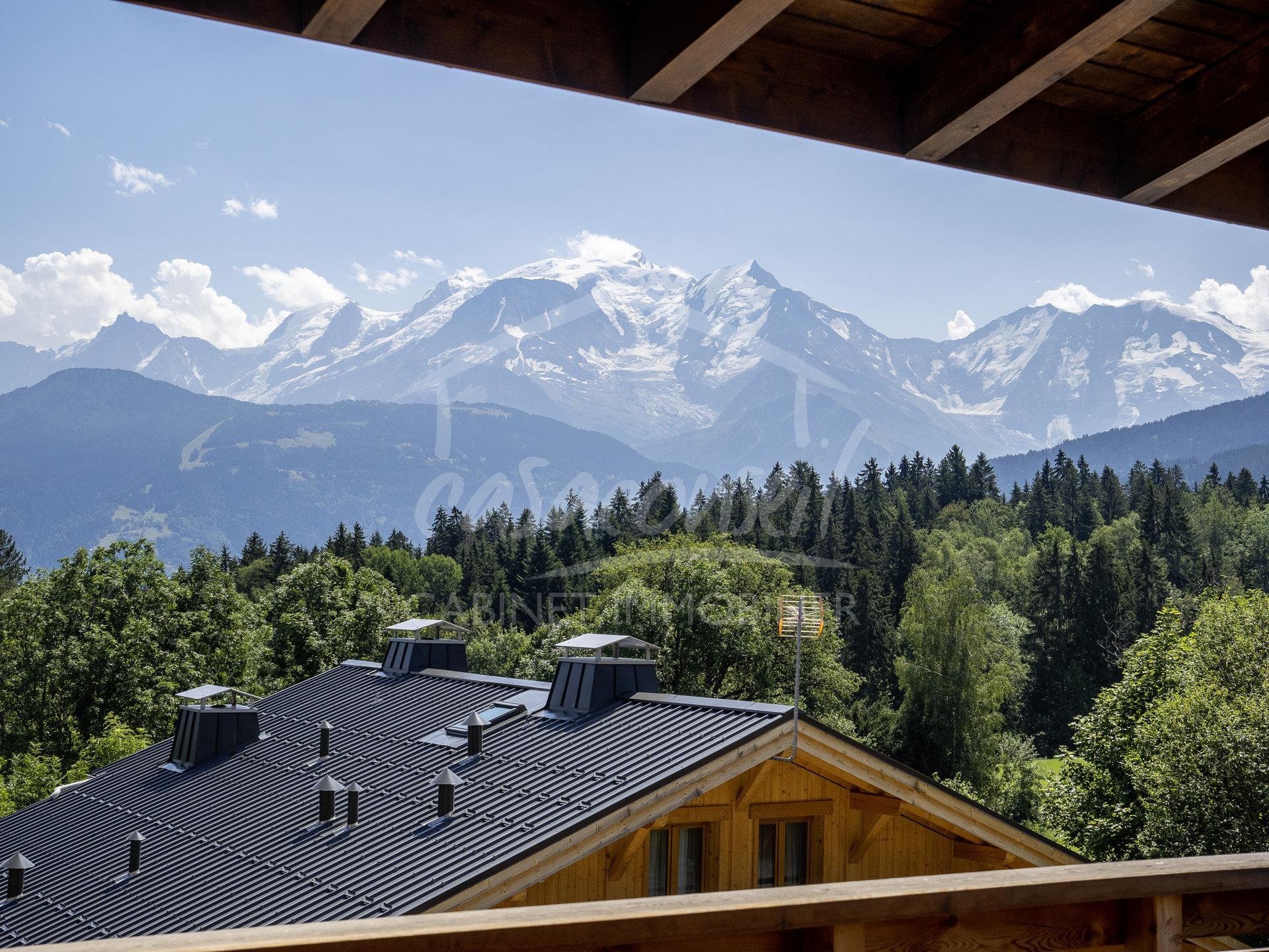 Combloux - Large  Appartement  face au Mont Blanc