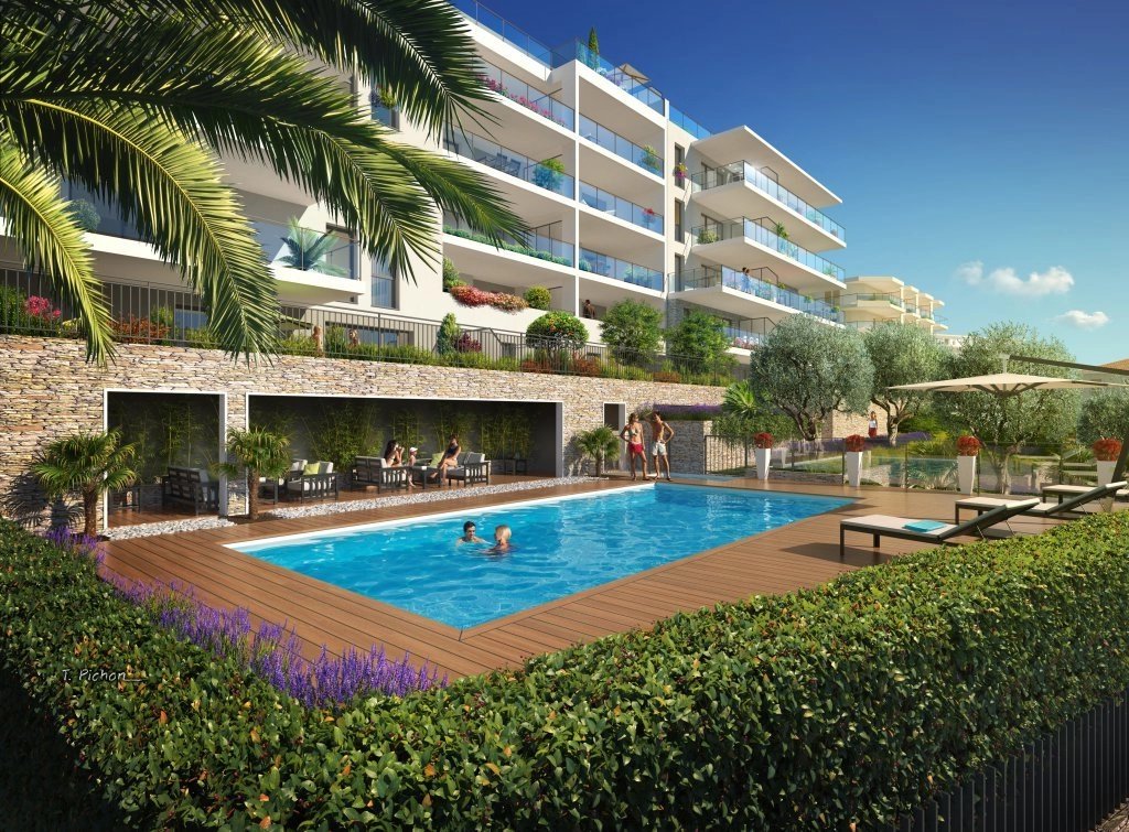 New development in Nice with sea view