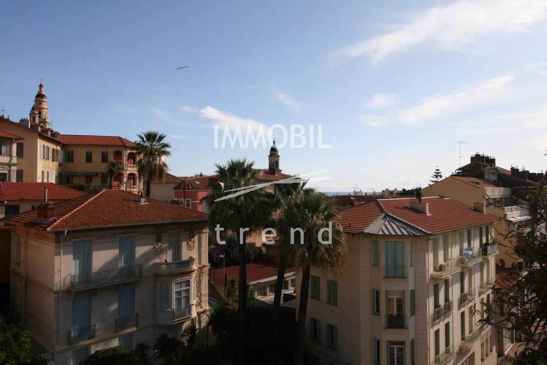 Real Estate Menton Town Centre - For sale top floor apartment with terrace