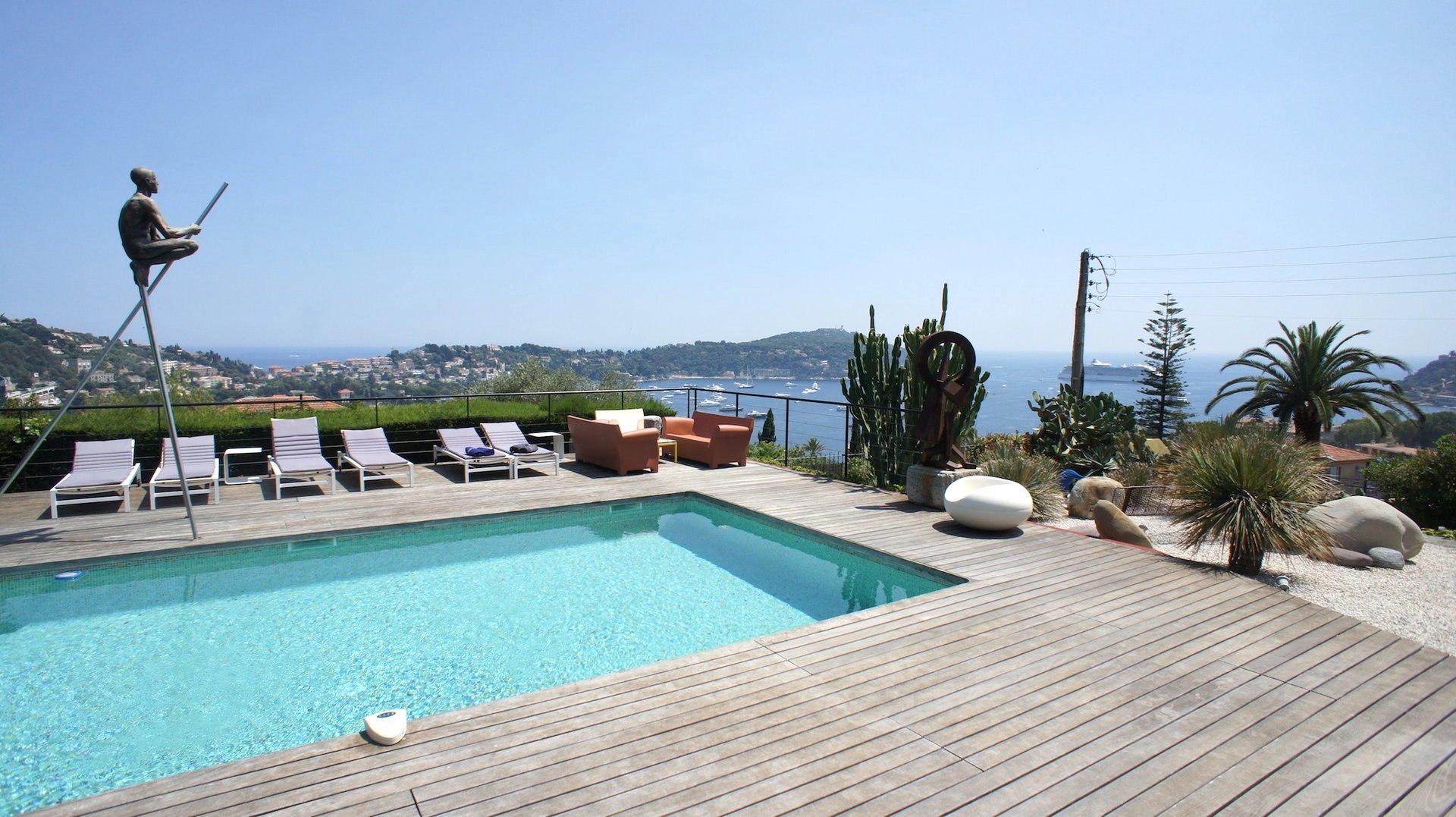 Villefranche sur Mer villa with panoramic view