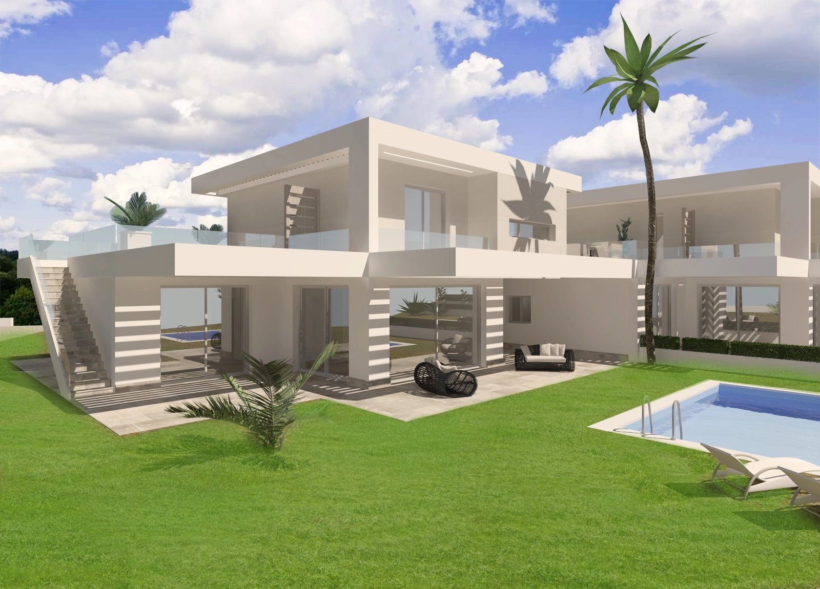 Villa with beach access - pool possible