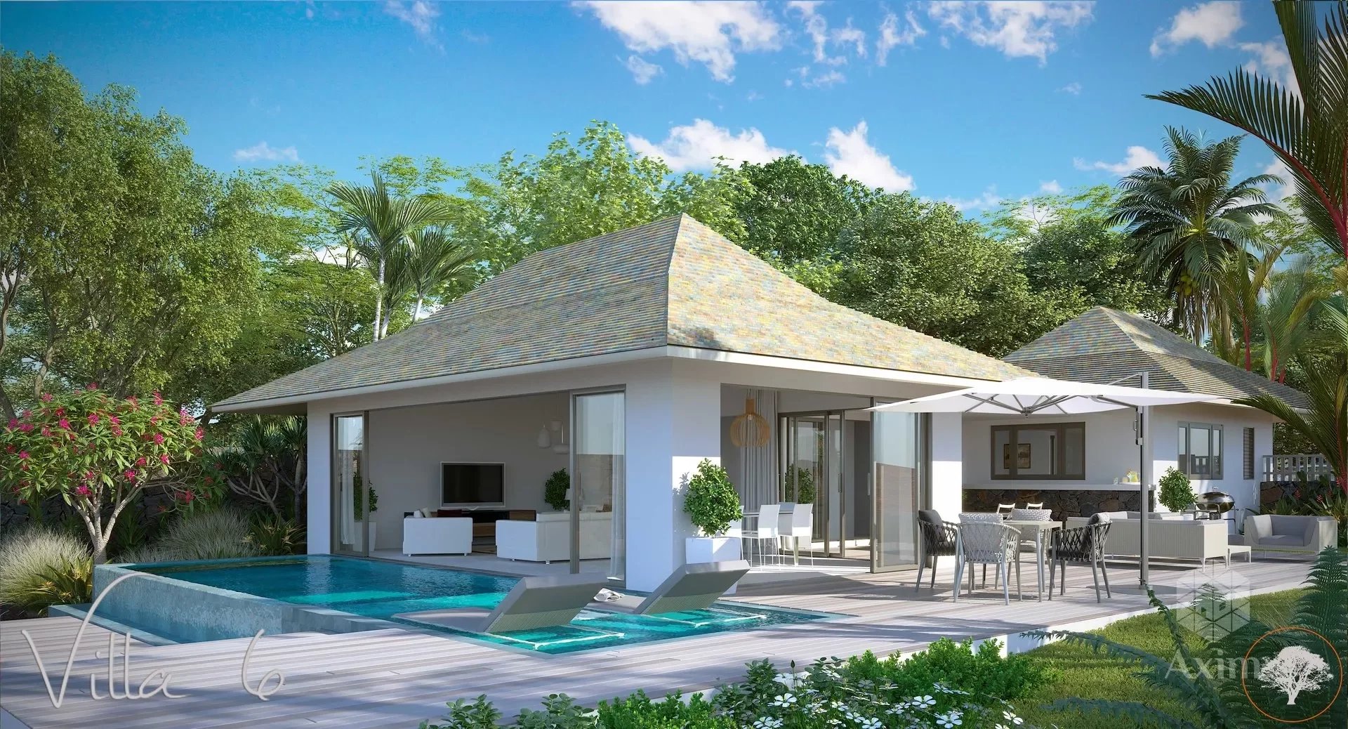 6 luxury villas between sea and mountains in the heart of nature
