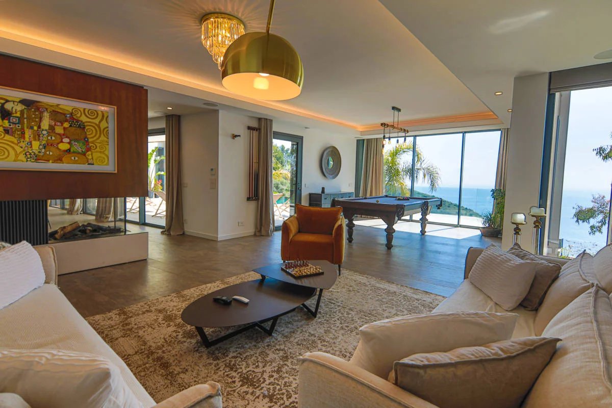 Eze - Luxueuse villa avec vue mer panoramique