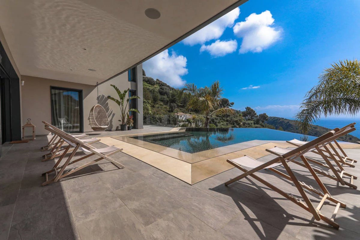 Eze - Luxueuse villa avec vue mer panoramique